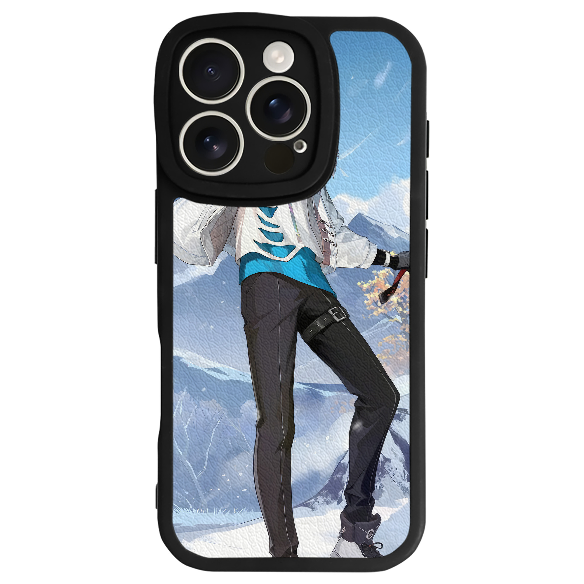 げんし神 genshin 【iPhone 16シリーズ対応】シリコンスマホケース（レザー調） 材質：シリコン